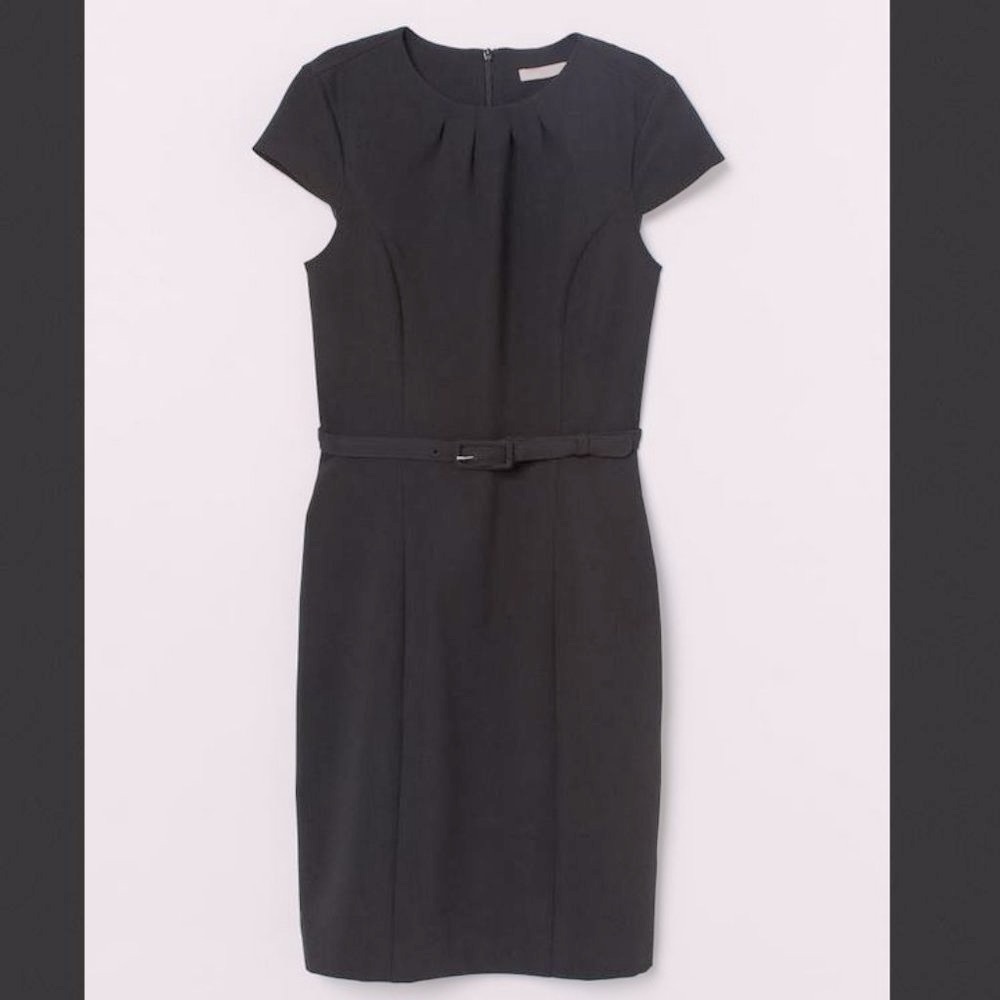 🆕 H&M Modern Classic Office Dress with Belt